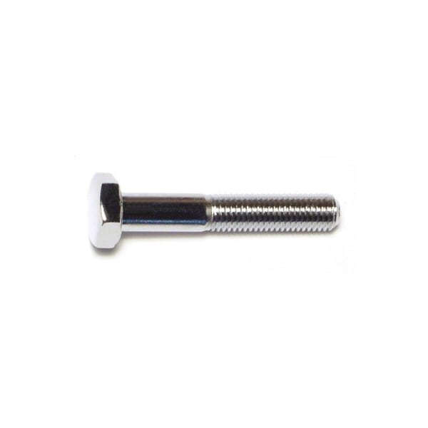 Midwest Fastener Grade 5, 1/4"-28 Hex Head Cap Screw, Chrome Plated Steel, 1-3/4 in L, 10 PK 75268 - main